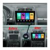 Автомобильное радио Android Auto Carplay для Peugeot 407 2004-2010 Мультимедийный проигрыватель Головное устройство Стерео GPS Навигация BT WIFI 1+16 ГБ