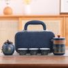 Ceramic Travel Tea Set with Canister Porcelain Teaware Tea Ceremony Tea Gift Set  Gift Giving