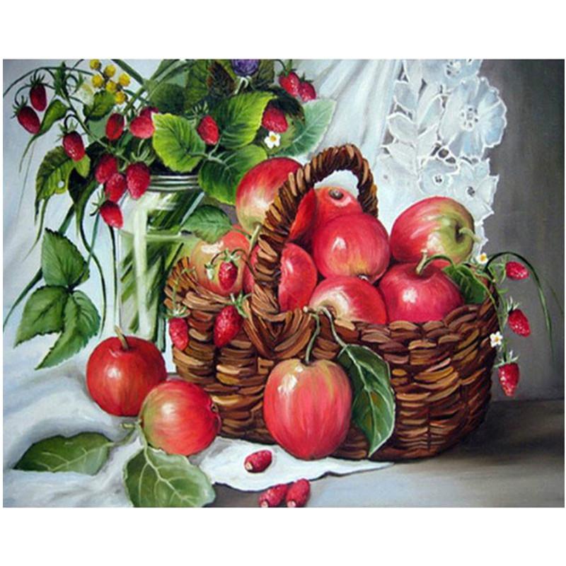 5D DIY Алмазная картина Фрукты и вино Алмазная мозаика Алмазная вышивка Полный набор Наборы для вышивки крестом Домашний декор Подарки