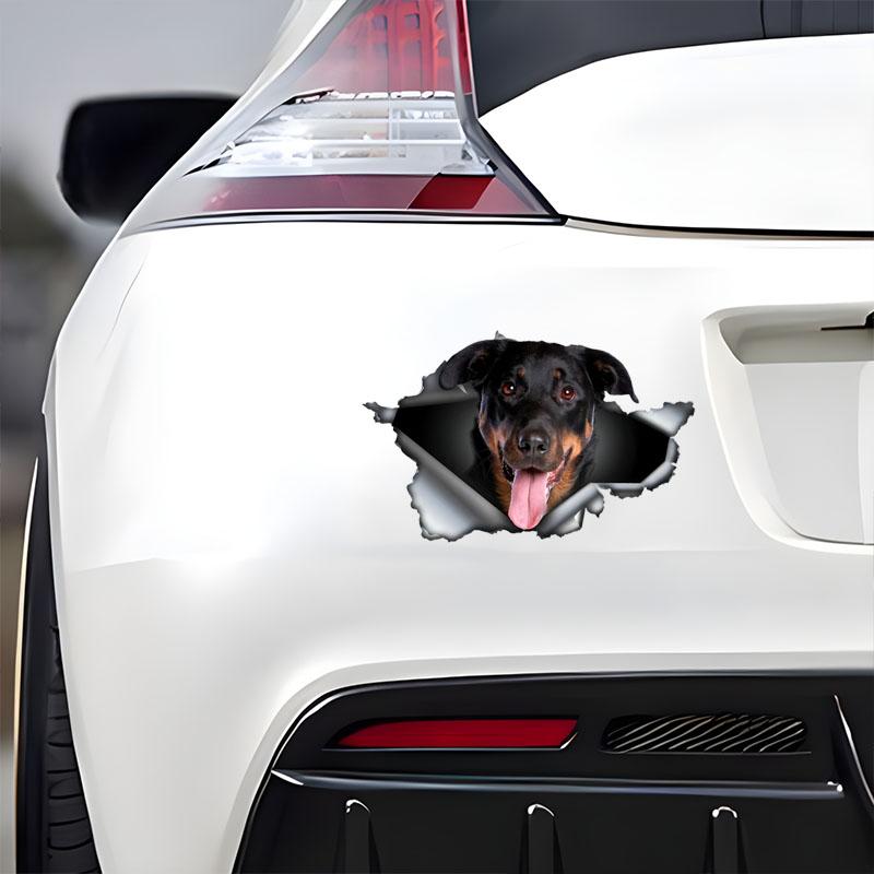 Beauceron Car Stickers Scratch Blocking Self-Adhesive Waterproof Decal, Used for Car, Laptop, Motorcycle, Van, RV