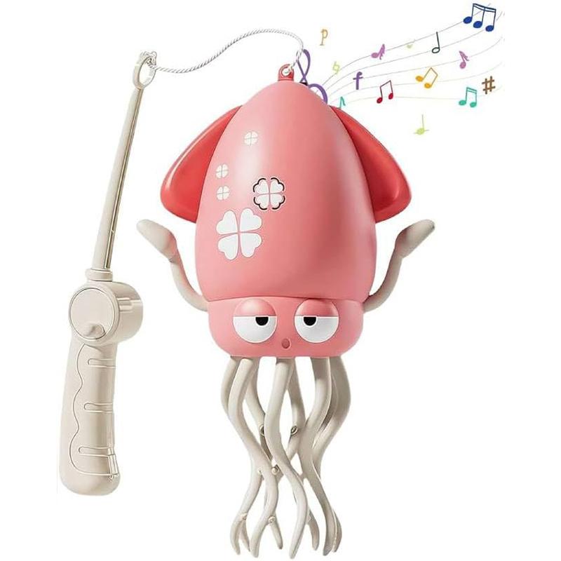 Электрическая танцующая игрушка-кальмар, ползающий танцующий автоматический осьминог с сенсором обхода препятствий, со светодиодной подсветкой и музыкой