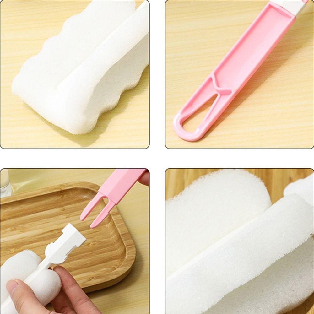 Detachable Milk Bottle Brush Plastic Glass Cleaning Brush Multifunction Cup Cleaning Brush Home