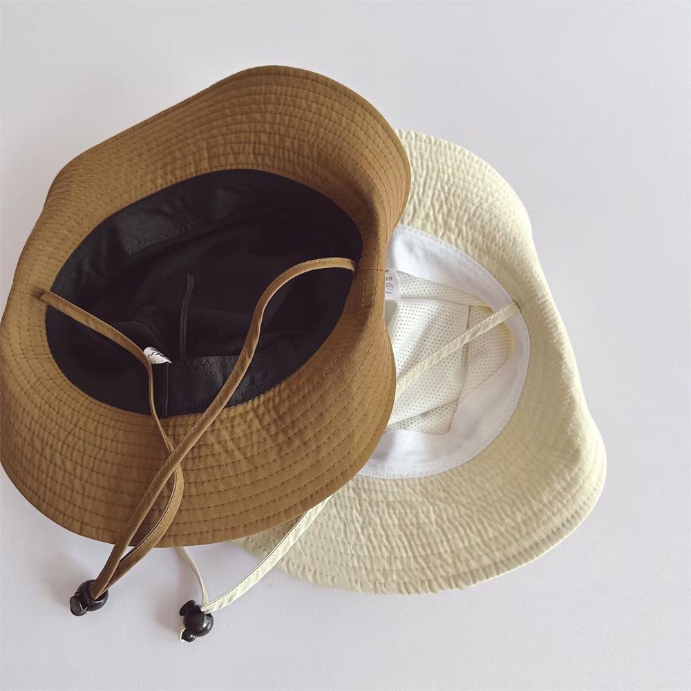 Children Bucket Hats Summer Solid Color Sunhat Kids Sunshade Fishing Caps Boys Girls Outdoor Autumn Fashion Beach Cap New Visor