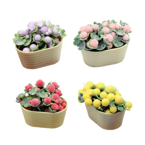 Кукольный домик бонсай миниатюрный бонсай из смолы реалистичное растение в горшке модель орнамент украшение кукольного домика