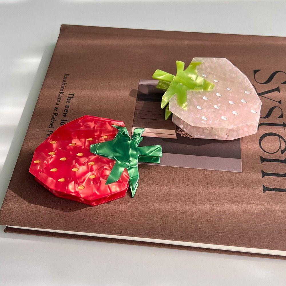 Durian Cartoon Hair Claw Strawberry Acetic Acid Shark Clip Cute Fruit Hair Grab Streetwear