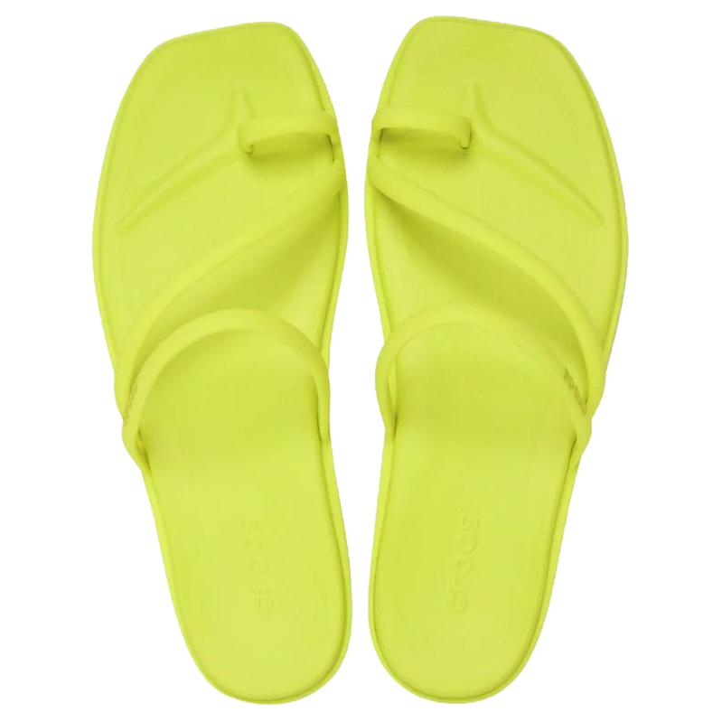 Crocs Простые универсальные противоскользящие шлепанцы Женские сандалии Желтые 209862-738