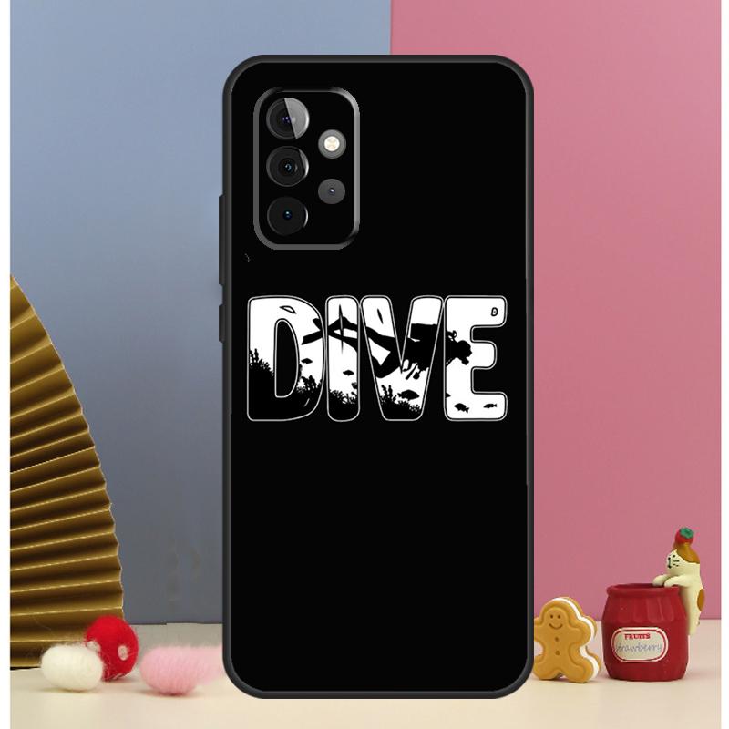 Scuba Diver Diving Case For Samsung Galaxy A52 A72 A13 A33 A53 A14 A24 A34 A54 A15 A25 A51 A71 A12 A32 Cover