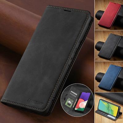 Роскошный кожаный магнитный чехол-кошелек с откидной крышкой для Samsung A14 A54 A34 5G A24 A13 A23 A33 A53 A15 A25 A35 A55 A05 FA52 A32 A22 A12 A72 A04S A03 Чехол для карт