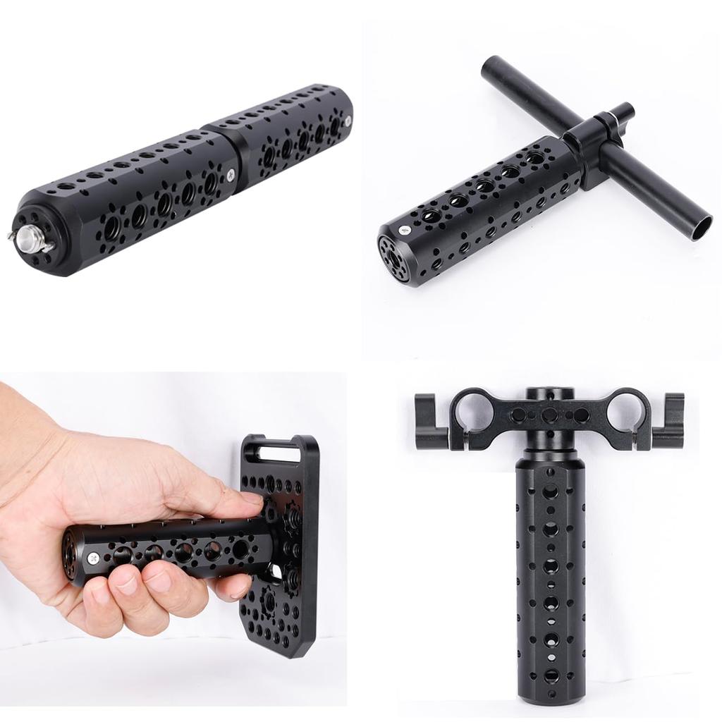 NICEYRIG Camera Handle Cheese Plate Camera Handle Grip Monopod Shake Reduction Handy Monopod ARRI Mount Video Support Stabilizer with Screw 600 3/8 -