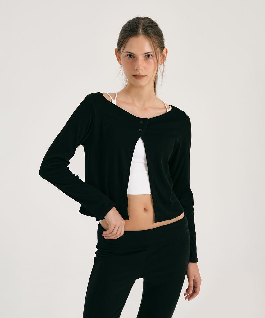 Кардиган Conchwear с круглым вырезом и двумя пуговицами (2 цвета)