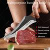 Нержавеющая сталь Топор для рубки Костяной нож Кованый кухонный шеф-нож Ножи для мяса, рыбы, фруктов Профессиональный нож мясника с чехлом