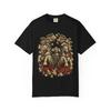 Headless Chariot Marble Horses T-Shirt Black Front Print Comfort Colors 1717