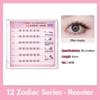Press On Self Adhesive Cluster Lashes 12 Zodiac Series Individual Eyelash  DIY Eyelash Extension