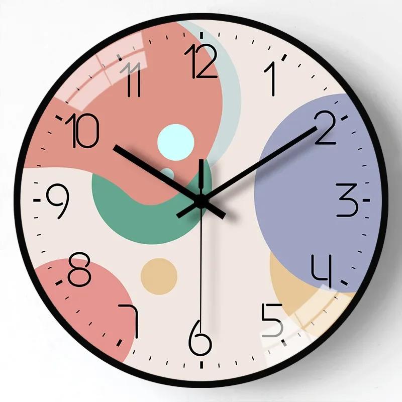 8 дюймов Простые модные настенные часы Тихие красивые трехмерные подходят для учебы Гостиной Спальни Для отправки друзьям