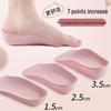 Unisex 7-Point Arch Support Invisible Height-Increasing Sweat-Wicking Insoles for Flat Feet