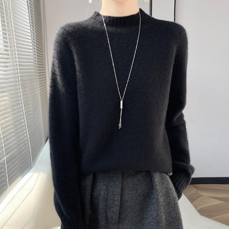 Женский кашемировый свитер Qinghe кашемир 30% кашемир 70% шерсть осенне-зимний пуловер теплый и модный