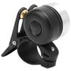 Vintage Bicycle Double Bell Loudly Sound Mountain Bike Horn Knocking Cycling AccessoryBlack Silver
