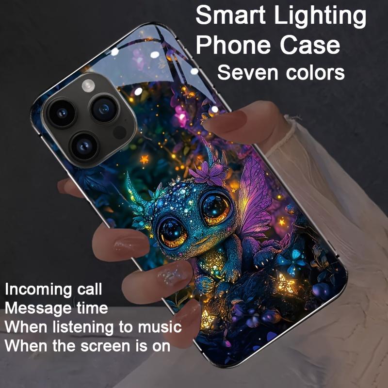 Модный чехол-фонарик со светодиодами в виде китайского дракона для OPPO Realme 11 14 13 12 10 9i 9 8 8i 7 C15 C21 C21Y C53 C55 4G 5G Pro Светящийся чехол