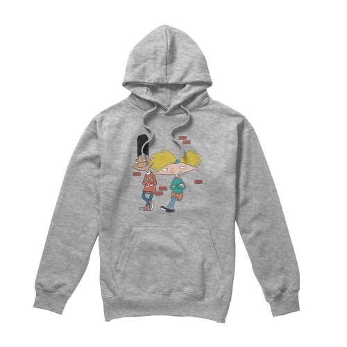 Hey Arnold! Mens Leaning Arnold & Gerald Hoodie