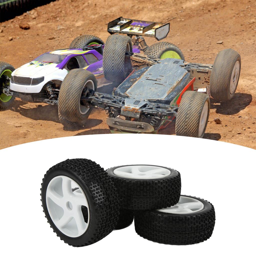 4pcs RC Car Rubber Tires Wheel Set for 1Celsius8 1Celsius10 Remote Control Car Upgrade Parts