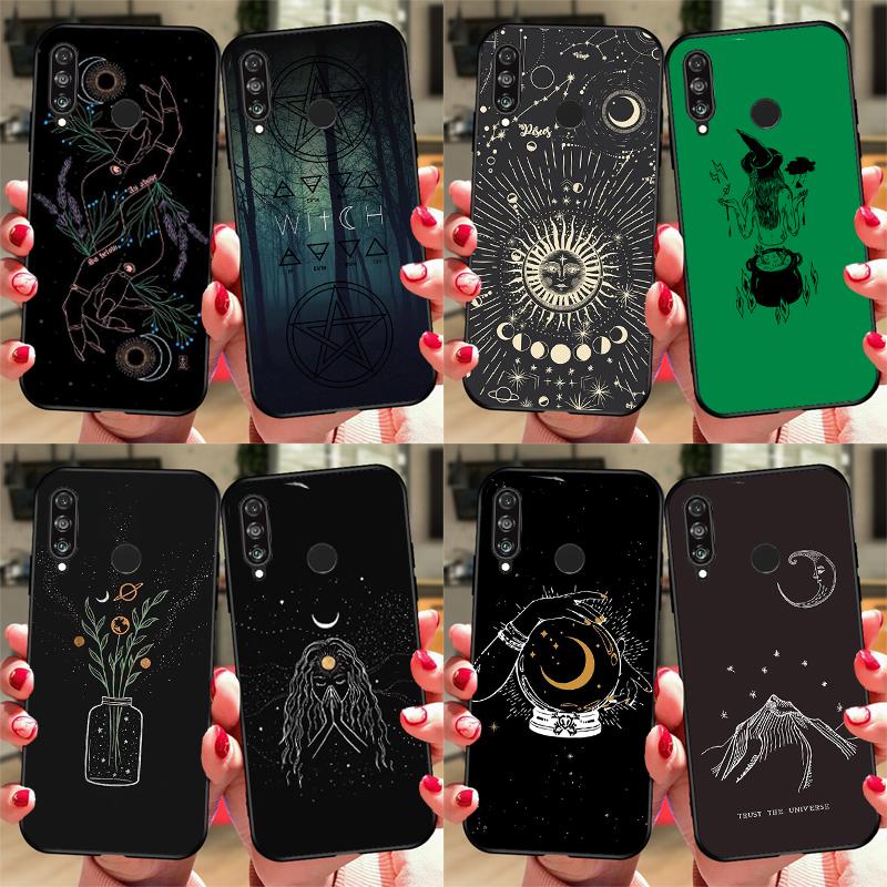 Лунная Колдунья Мистический Тотем для Huawei Honor Magic 5 Lite X8 X9 X8a X9a 50 70 P20 P30 P40 P50 P60 Pro P Smart 2019 Чехол
