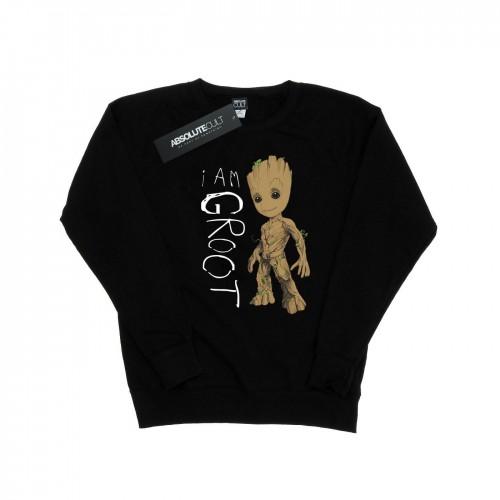 Marvel Womens/Ladies Guardians Of The Galaxy I Am Groot Scribbles Sweatshirt