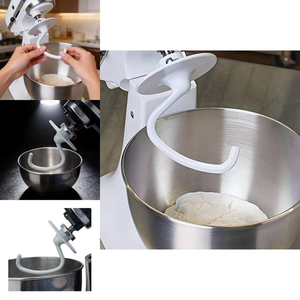 Крюк для теста Kitchenaid с алюминиевым покрытием для моделей K45dh, KSM90, K45