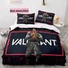 Игровой комплект постельного белья Valorant Односпальный Двуспальный Полный Королевский Размеры Размеры Комплект постельного белья Для взрослых Детей Спальня Комплекты пододеяльников 3D Печать Аниме 037