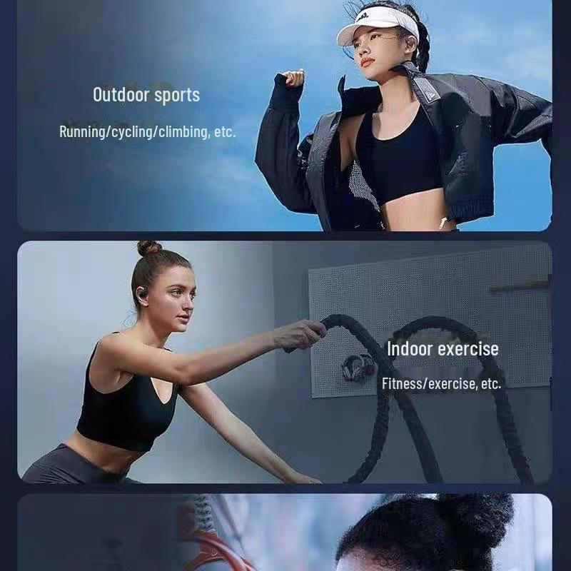 Ear-Hook Wireless Sports Headset with Air Conduction and Noise Reduction