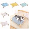 Wood Kitten Sleeping Bed Detachable Cat Bed Practical Pet Camp Bed  Living Space