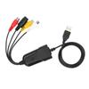 Portable USB 2.0 Video Audio Capture Video Converter Recorder Analog Video Audio to Digital Format for PC Plug and Play