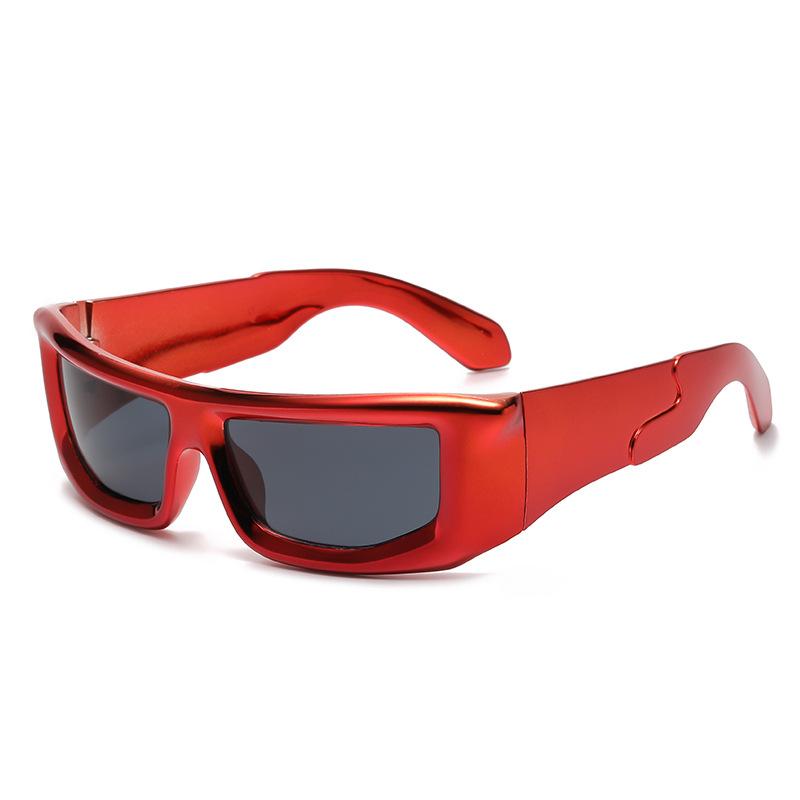 Новые Персонализированные Киберпанк Солнцезащитные очки Модные Женские Уличные Велосипедные Очки Мужские Летние Очки с Защитой от УФ-лучей