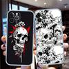 FM46 Skeleton Skull Soft Shell Transparent Phone Case for Motorola Moto G7 G8 G9 G84 G85 G73 G24 G15 Z2 Play Power Plus