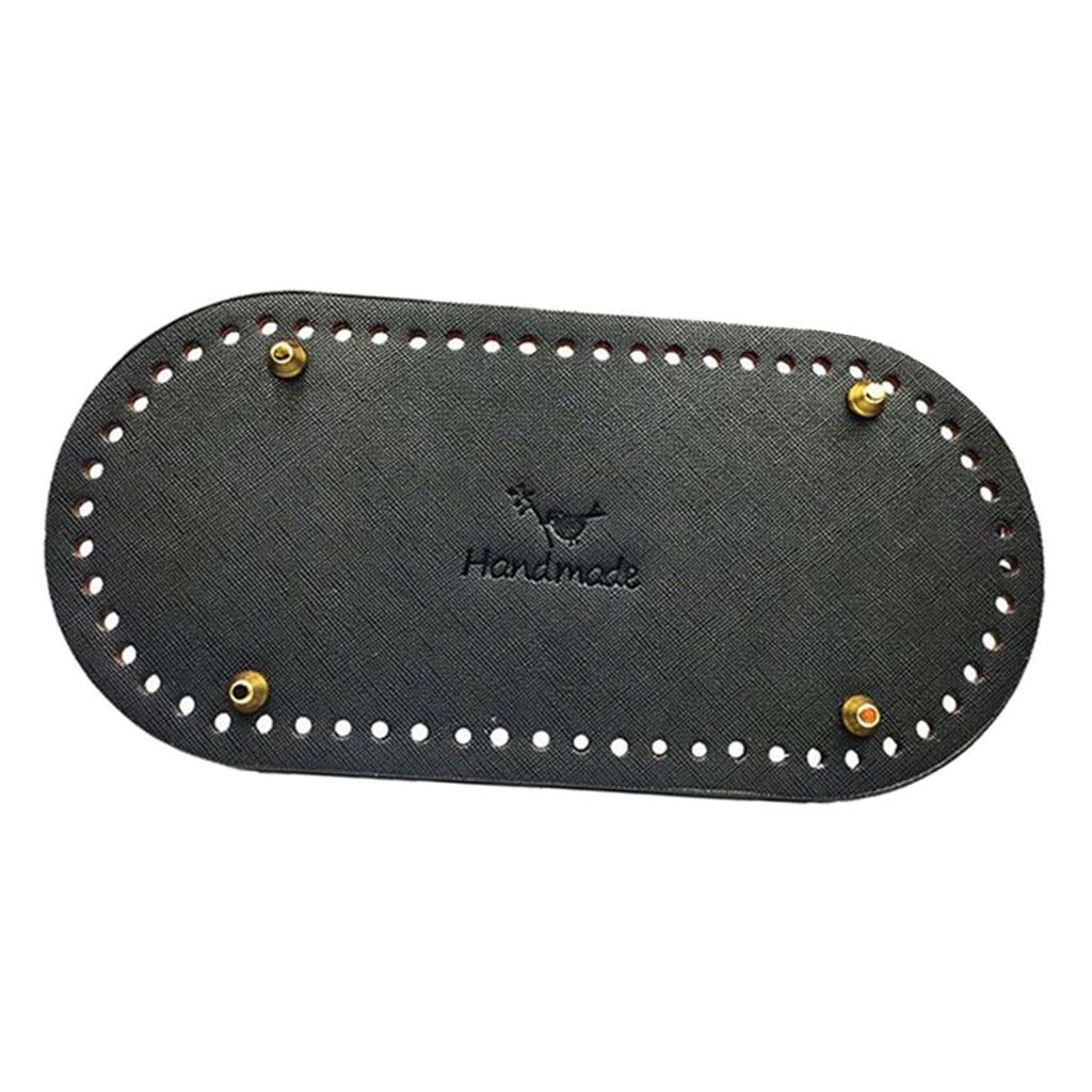 Вязание крючком из искусственной кожи, овальная длинная сумка, формирователь дна, подушка для сумочки, подушка для кошелька, принадлежности для рукоделия