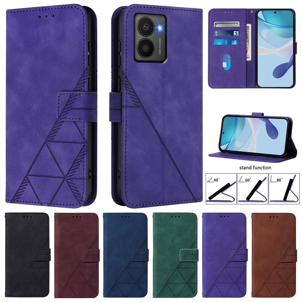 Геометрический кожаный чехол-кошелек для Nokia HMD Fusion Skyline Pulse Plus Pro X10 X20 X30 G10 G11 G20 G21 G22 G42 G310 G400 C22 C32