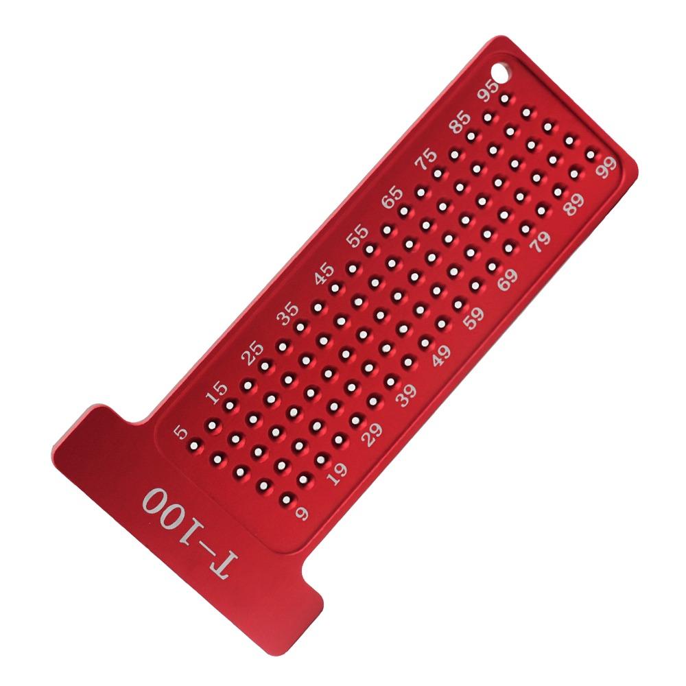 100mm Metric Scale T-Type Ruler Easy Writing Woodworking Square Carpenter Use