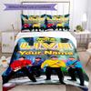 Wiggles Customized Name Bed Sheet Set Design for Study room Wrinkle Resistant Bedroom Decor Perfect Gift for Friends & Family