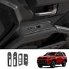 LHD For TOYOTA TACOMA 2024 2025 ABS Carbon Fiber Door Armres tWindow Lift Button Glass rise Switch Cover Interior accessories