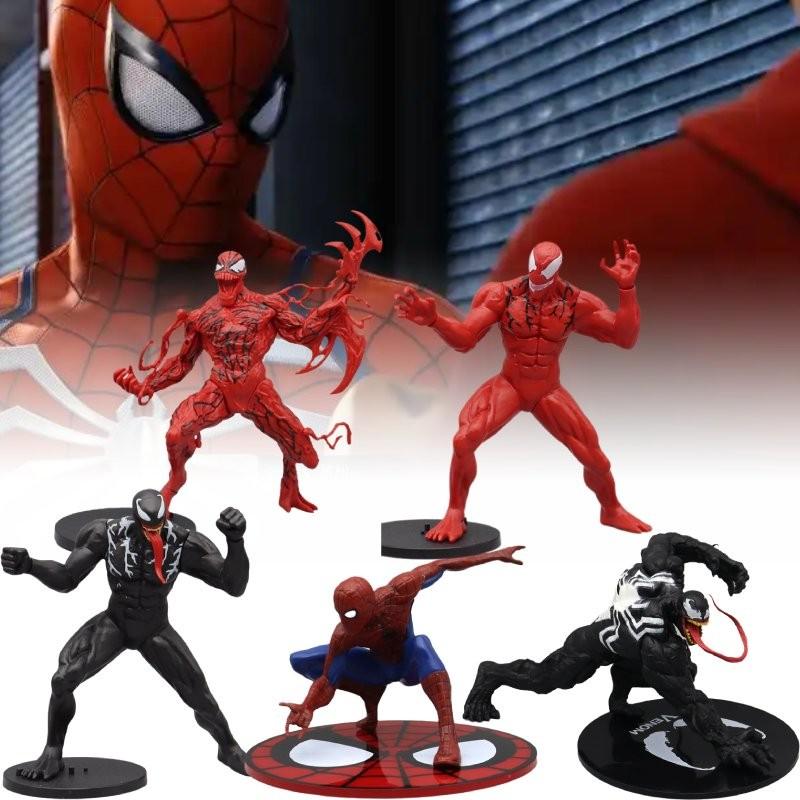 Exquisite Venom And Carnage Pvc Statues Colorful Home Accessories 16cm Collectible
