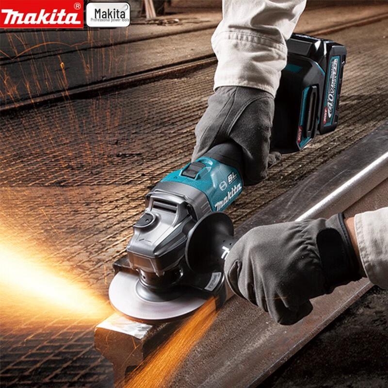 Makita 40V Беспроводная угловая шлифмашина 100 мм CN-вилка (адаптер в комплекте)