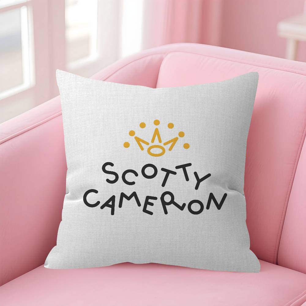 SScotty CCameron Maple Design Cushion Cover Happy Autumn Harvest Decor Holiday Decorati Pillow Cover