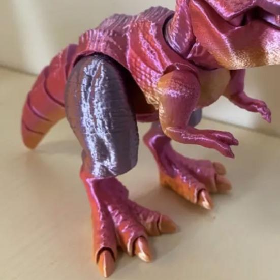 3D-печатная фигурка динозавра с подвижными суставами Фигурка тираннозавра Сочлененная модель динозавра Игрушка Главная