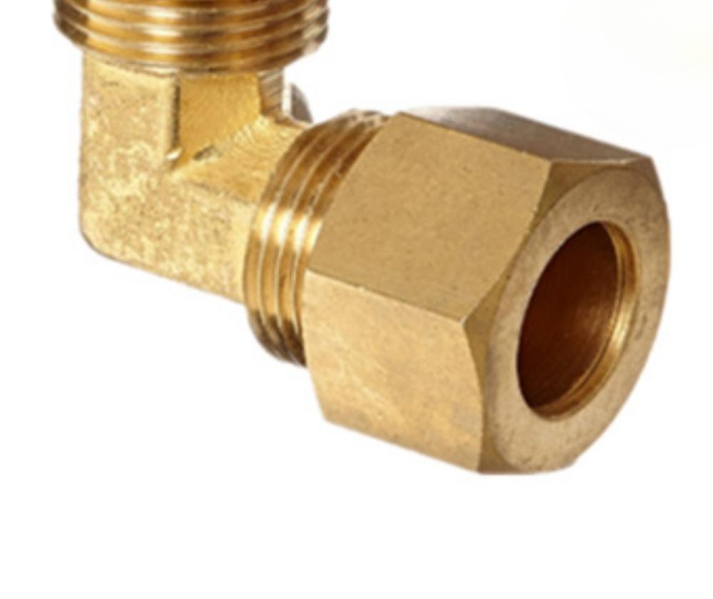 Прямой угольник 1/8" 1/4" 3/8" 1/2" NPT наружная резьба x 3/16 1/4 5/16 3/8 1/2 5/8 дюйма трубка Компрессионный фитинг Латунный фитинг Газ Топливо Вода