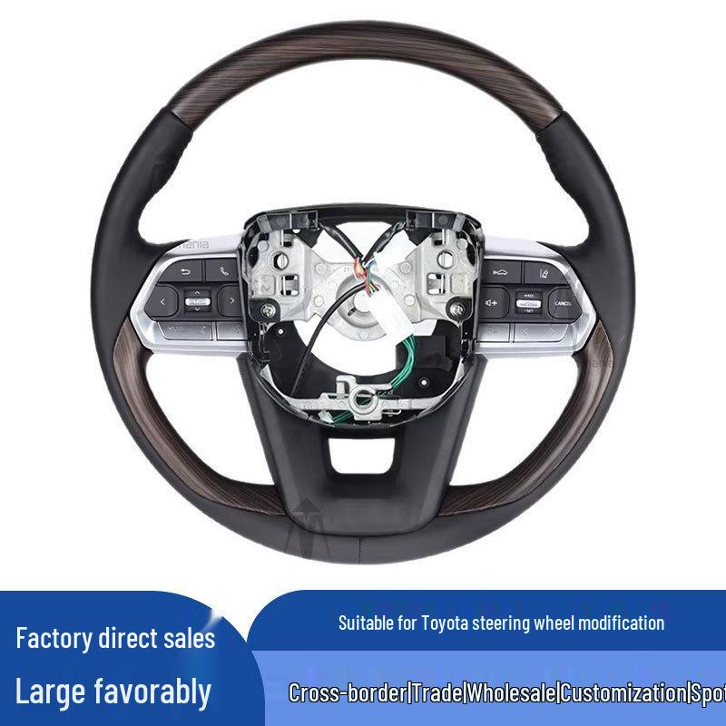 Обновление рулевого колеса из орехового дерева для Toyota Land Cruiser LC300/LC250 Prado