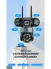 YOOSEE Wireless Triple-Lens HD Night Vision Surveillance Camera