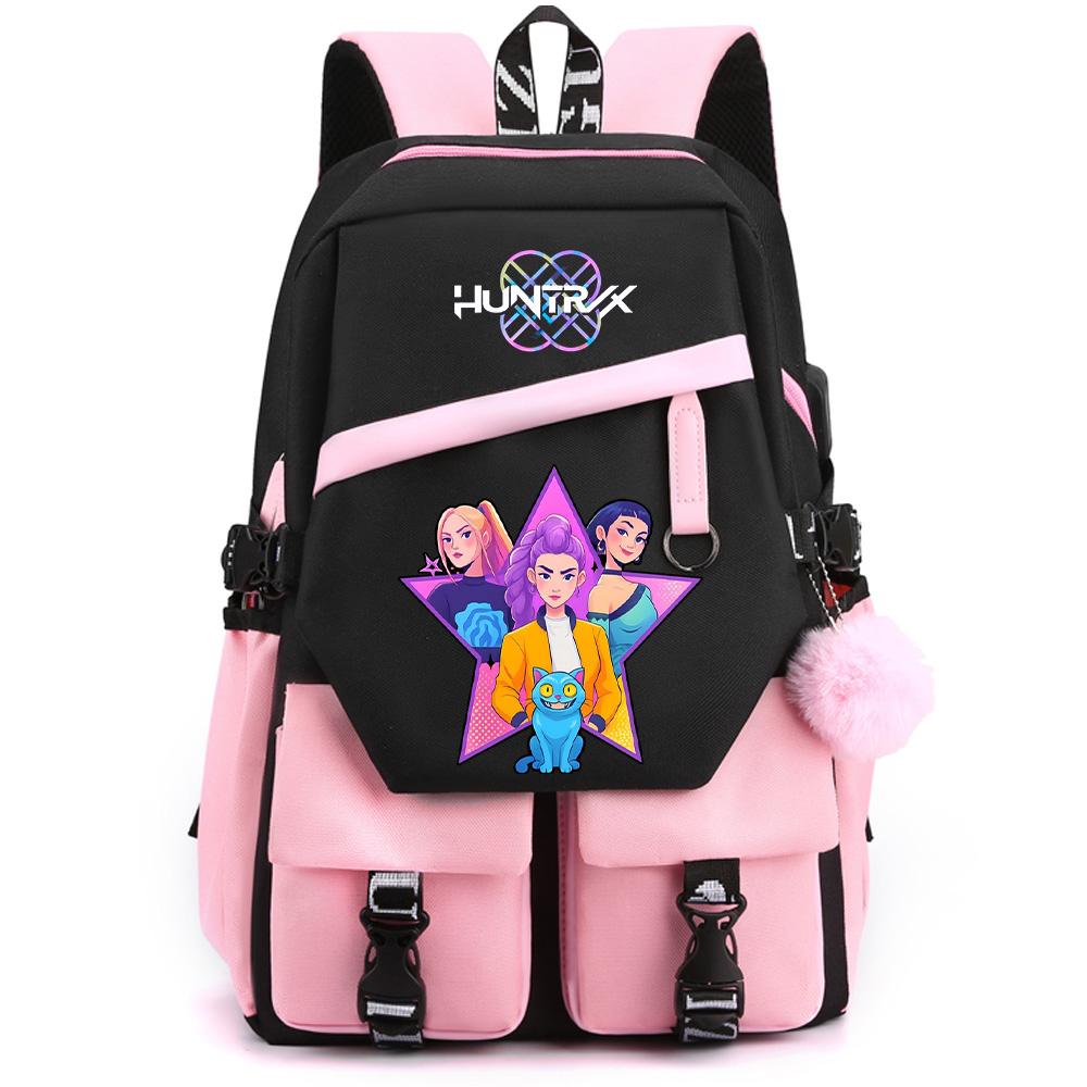 Anime K-Pop Demon Hunters Printed Large Capacity Backpack for Teenger Student Girl Boy Schoolbag Bookbag Women Waterproof Travel Bag Gift