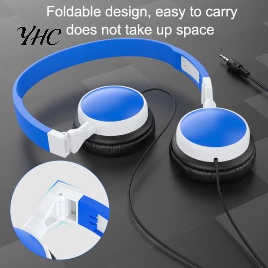Проводные складные 3,5 мм HiFi аудио бас-гарнитура игровые наушники для телефона/планшета