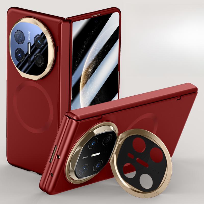 Этот матовый складной магнитный держатель для линз с шарниром и защитой от падения, простой чехол, подходит для чехла и пленки для телефона Huawei MateX6.