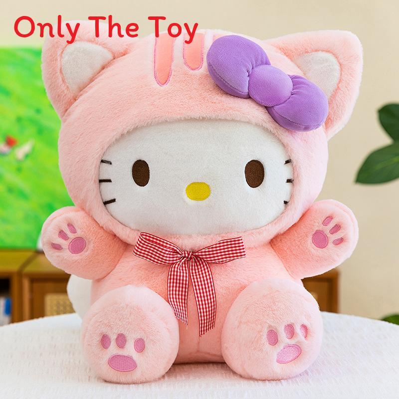 Hello Kitty Cartoon Stuffed Animal With Soft Plush Fabric For Kids And Teens