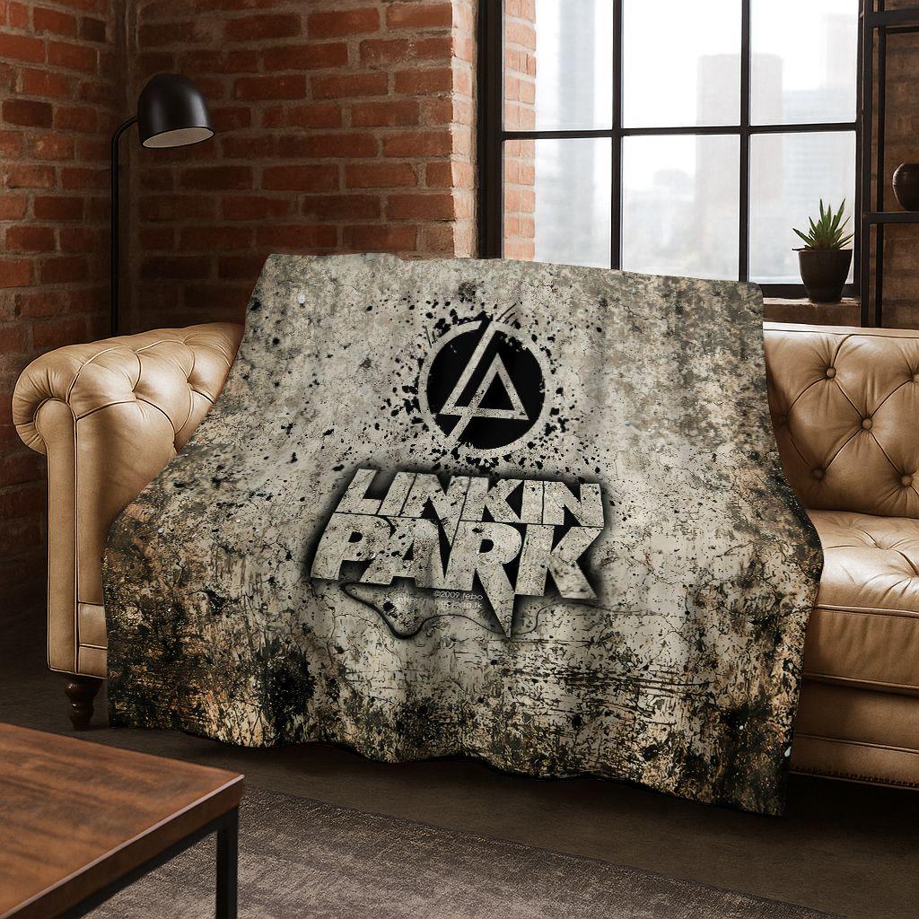 Классическое одеяло из фланели с логотипом L-Linkin Park, арт рок-группы, уютное мягкое покрывало для дома, спальни, кровати, дивана, пикника, подарок для ребенка